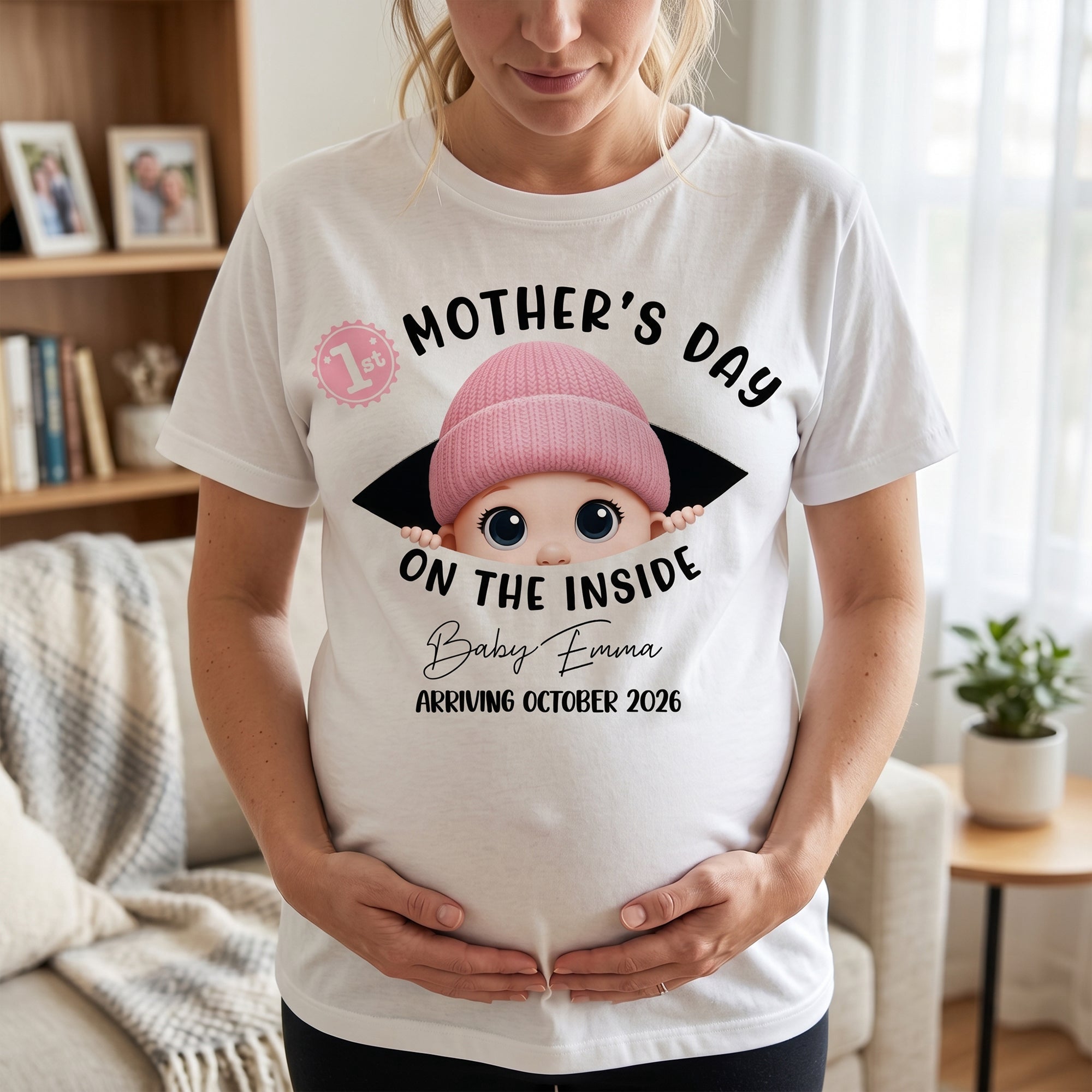 Mother's Day Gifts, 1St Mother's Day On The Inside. - Personalized Shirt