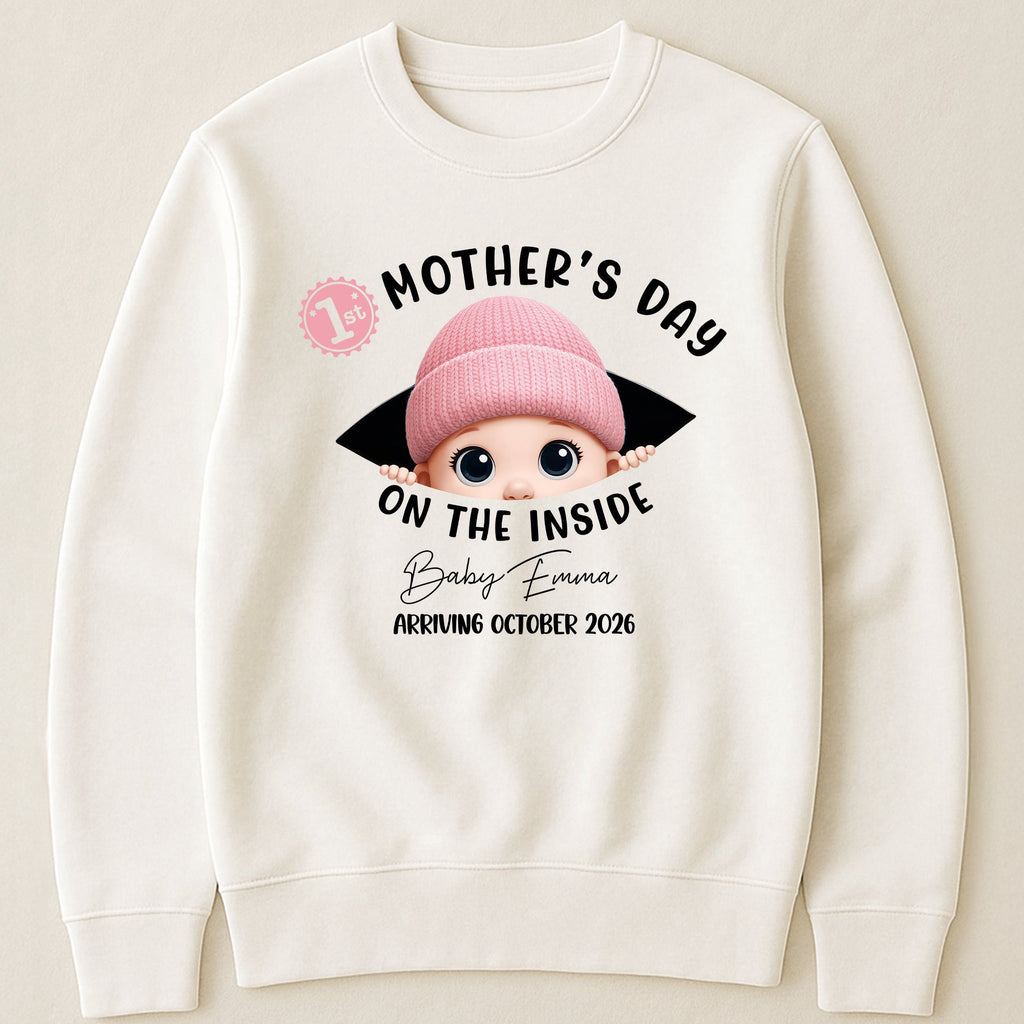 Mother's Day Gifts, 1St Mother's Day On The Inside. - Personalized Shirt