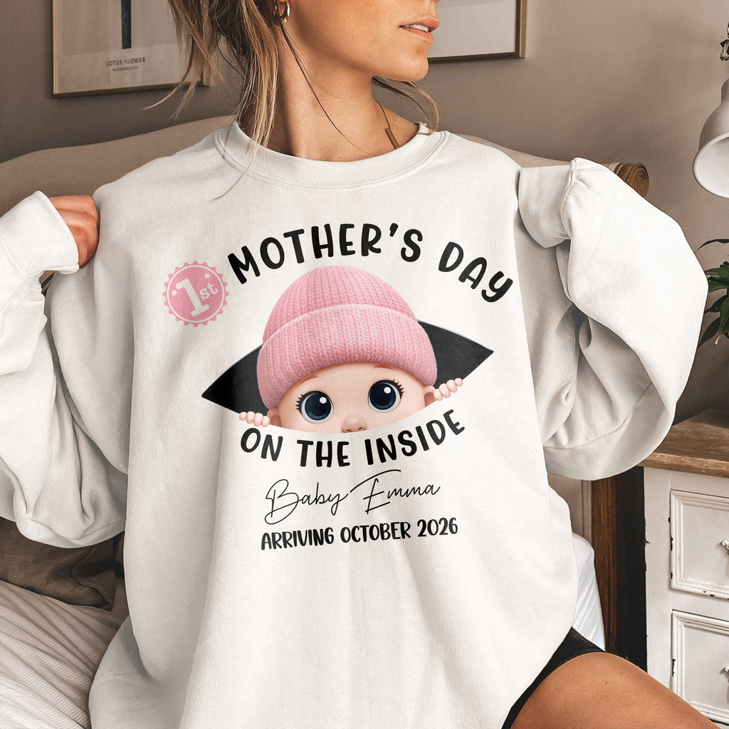 Mother's Day Gifts, 1St Mother's Day On The Inside. - Personalized Shirt
