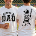 Father's Day Gifts, Baseball Dad, Daddy, Grandpa - Personalized Shirt