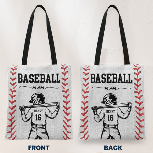 Baseball Mom That's My Kid - Personalized Tote Bag