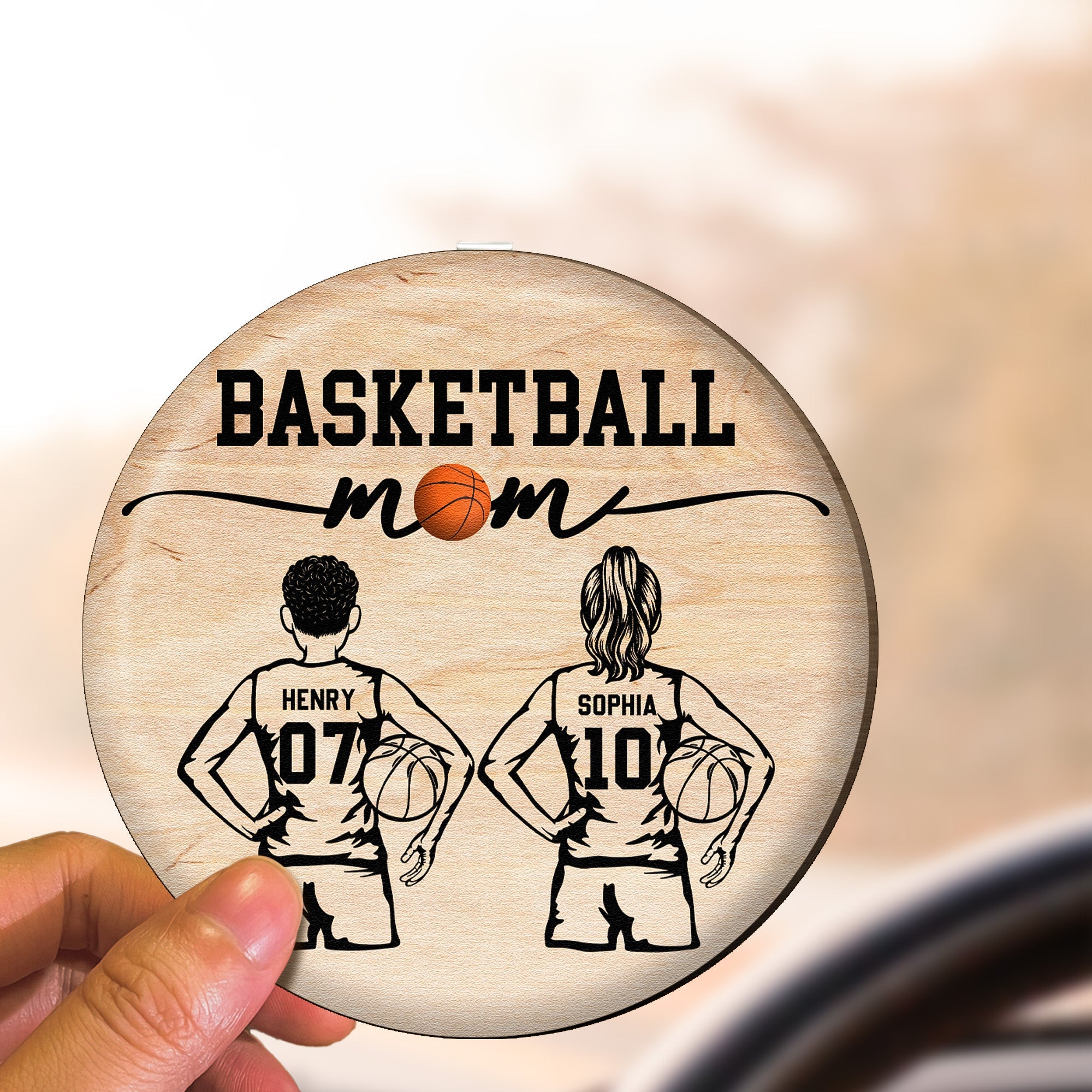 Basketball Mom That's My Kid - Personalized Car Visor Clip