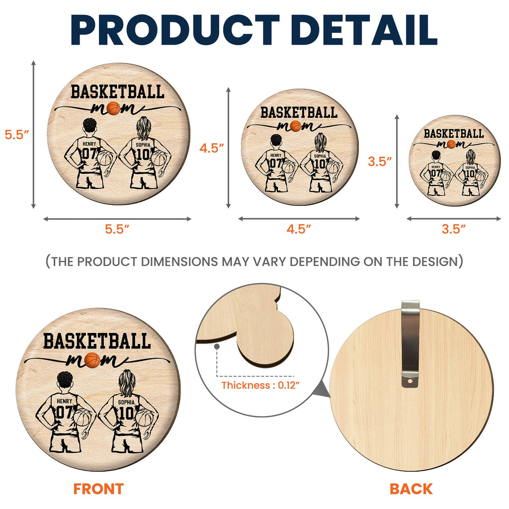 Basketball Mom That's My Kid - Personalized Car Visor Clip