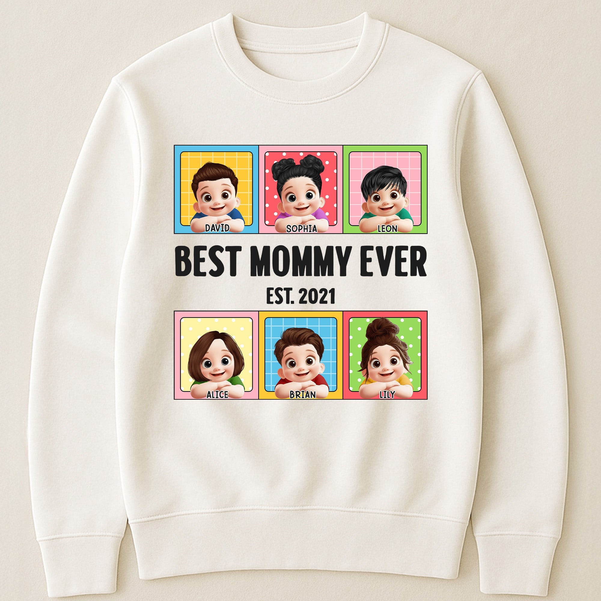 Mother's Day Gifts, Best Mom Ever Lovely Kids - Personalized Shirt