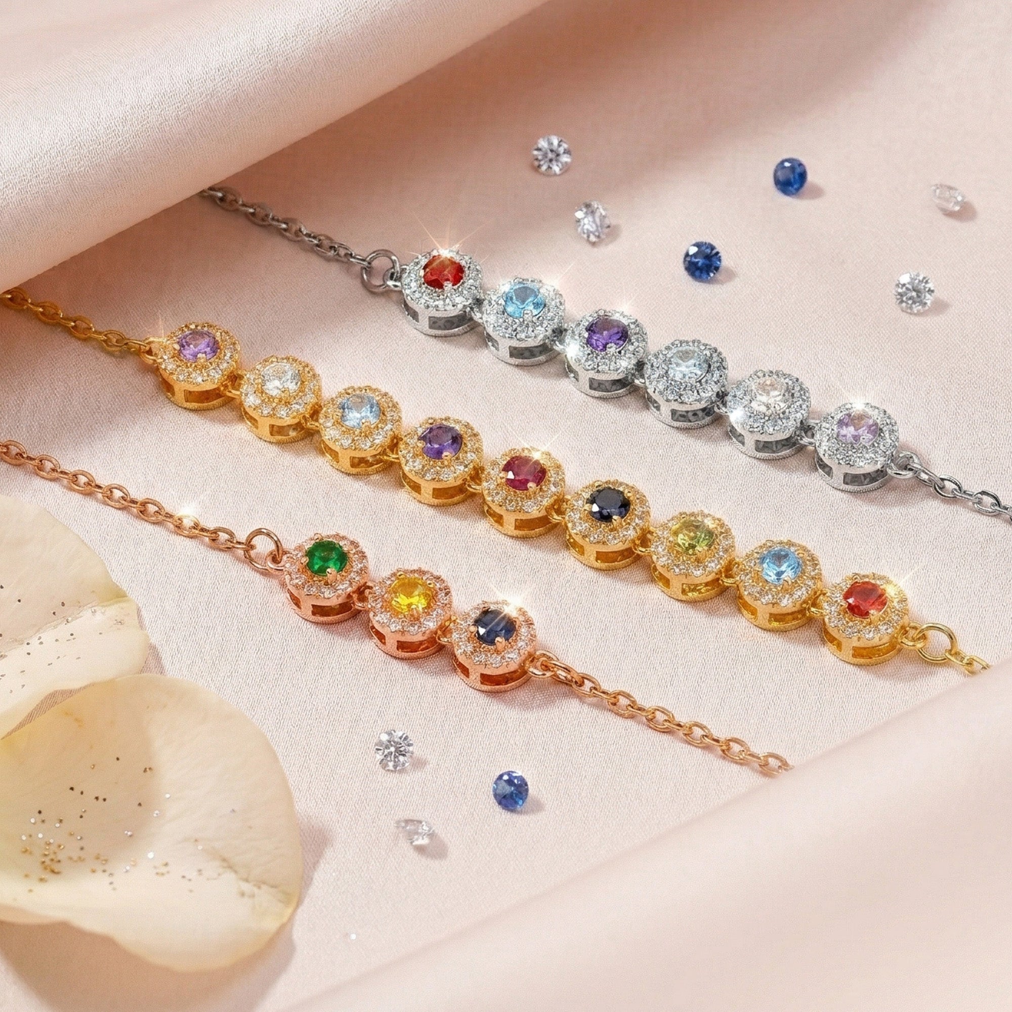 Mother's Day Gifts, Birthstone Bracelet Mother's Day Gift For Mom Grandma - Personalized Bracelet