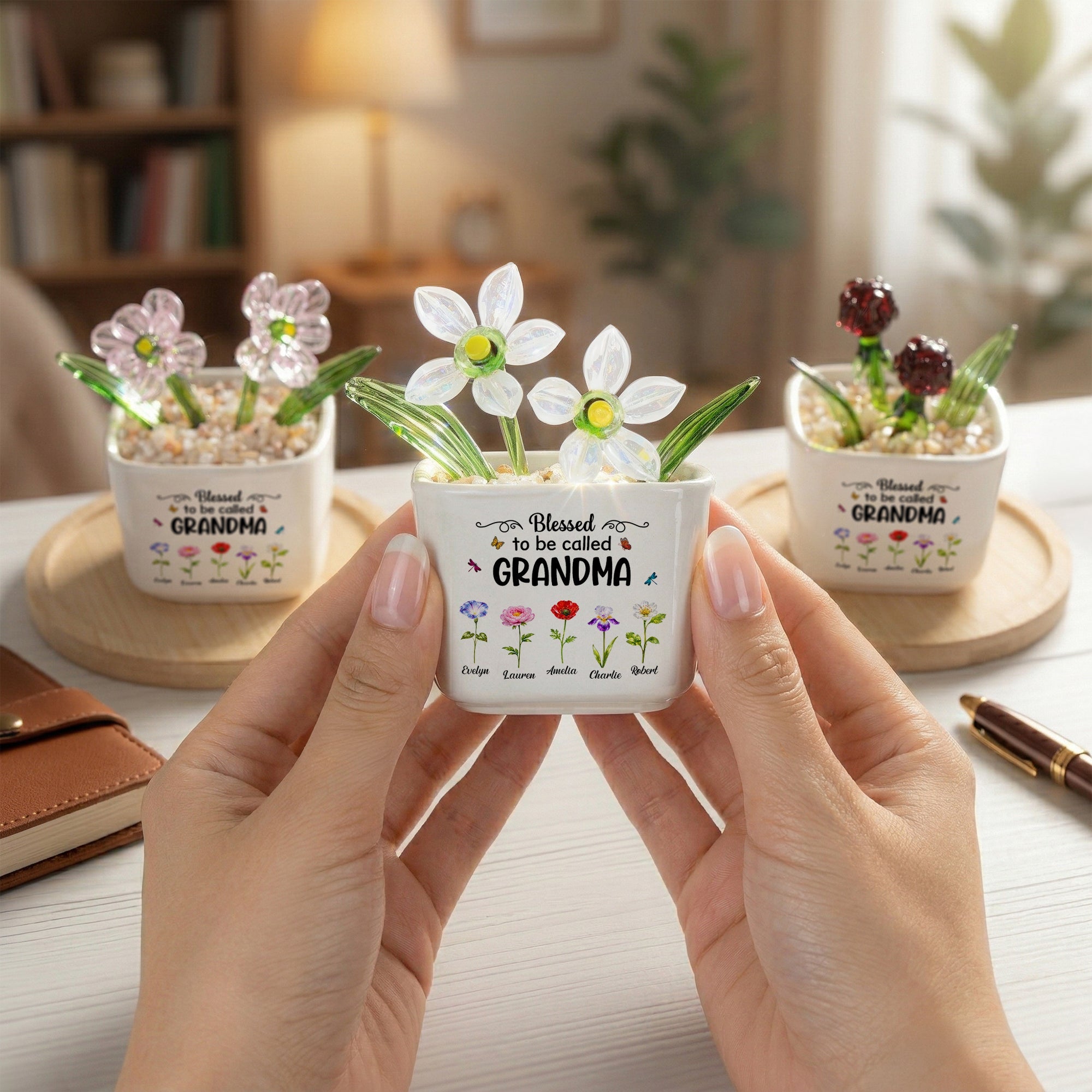 Mother's Day Gifts, Blessed To Be Called Grandma - Personalized Plant Pot