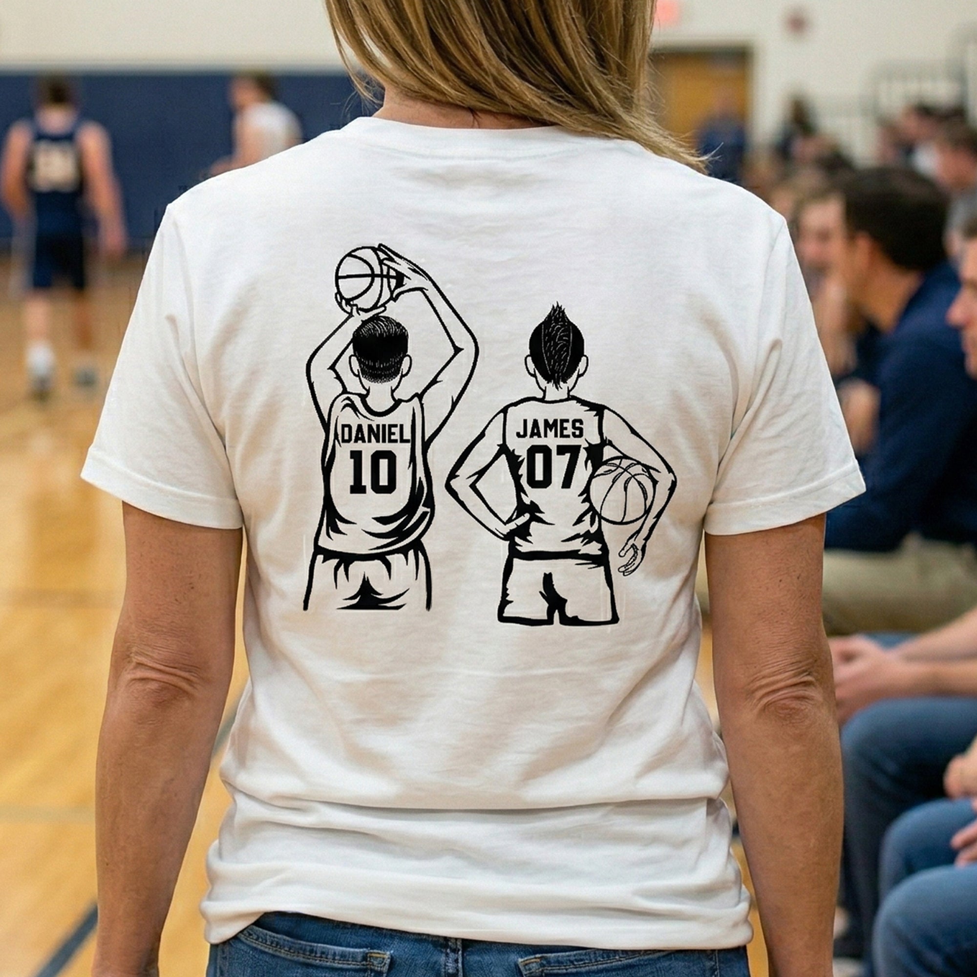 Mother's Day Gifts, Custom Basketball Mom, Grandma - Personalized Shirt