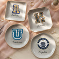 School Logo, High School Logo, Club Logo Graduation Photo - Personalized Jewelry Dish