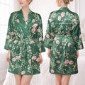 Custom Birth Flower & Names For Her, Bridesmaids, Friends, Sisters, Mom, Daughter - Personalized Robe