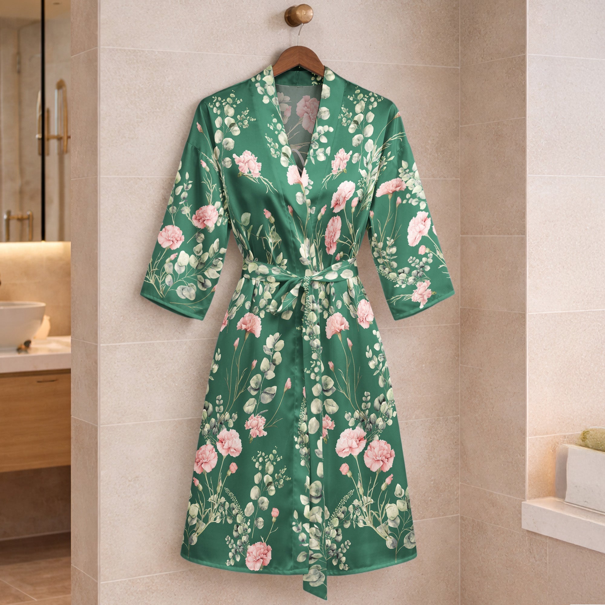 Custom Birth Flower & Names For Her, Bridesmaids, Friends, Sisters, Mom, Daughter - Personalized Robe