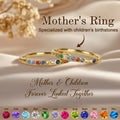 Mother's Day Gifts, Custom Birthstone Ring Gift For Mom, Wife, Grandma - Personalized Ring