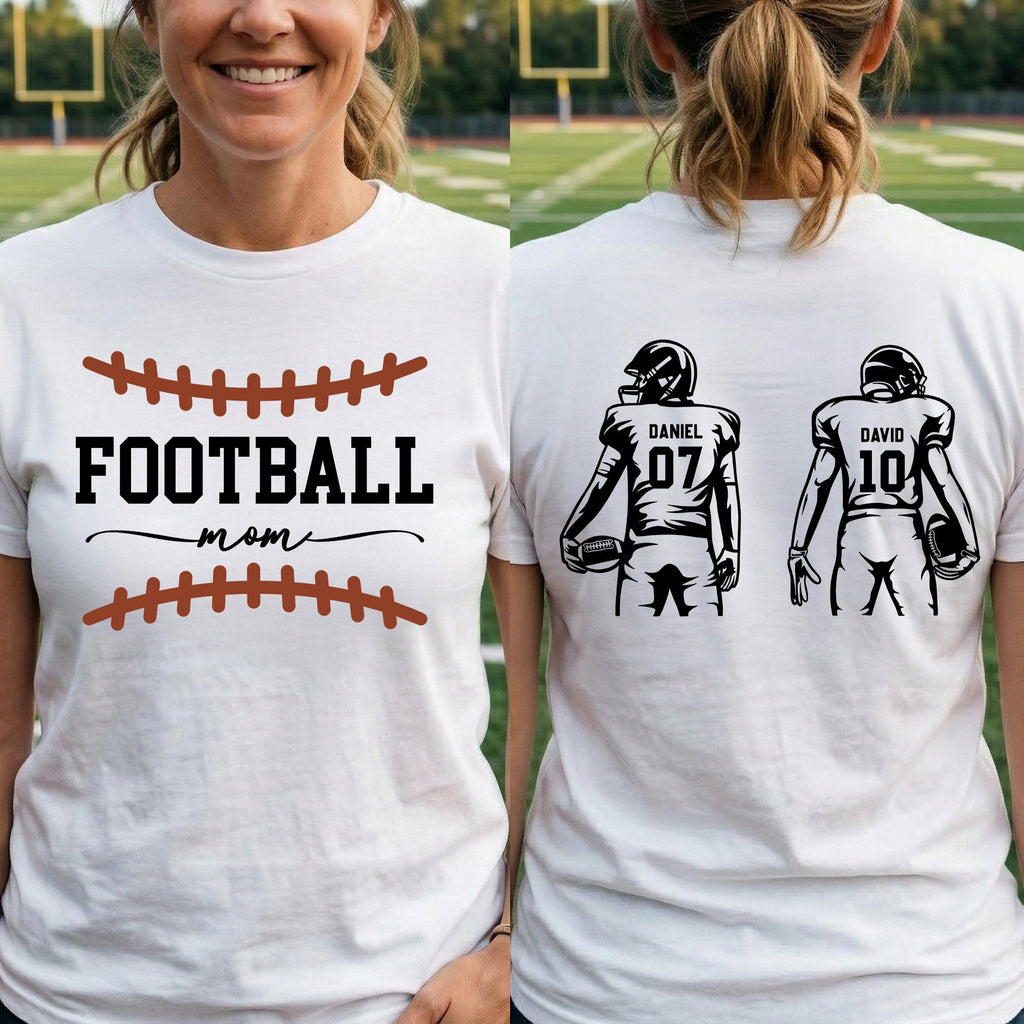 Mother's Day Gifts, Custom Football Mom, Grandma - Personalized Shirt
