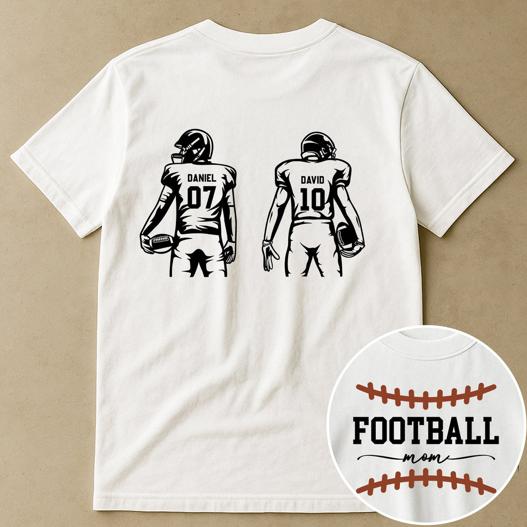 Mother's Day Gifts, Custom Football Mom, Grandma - Personalized Shirt
