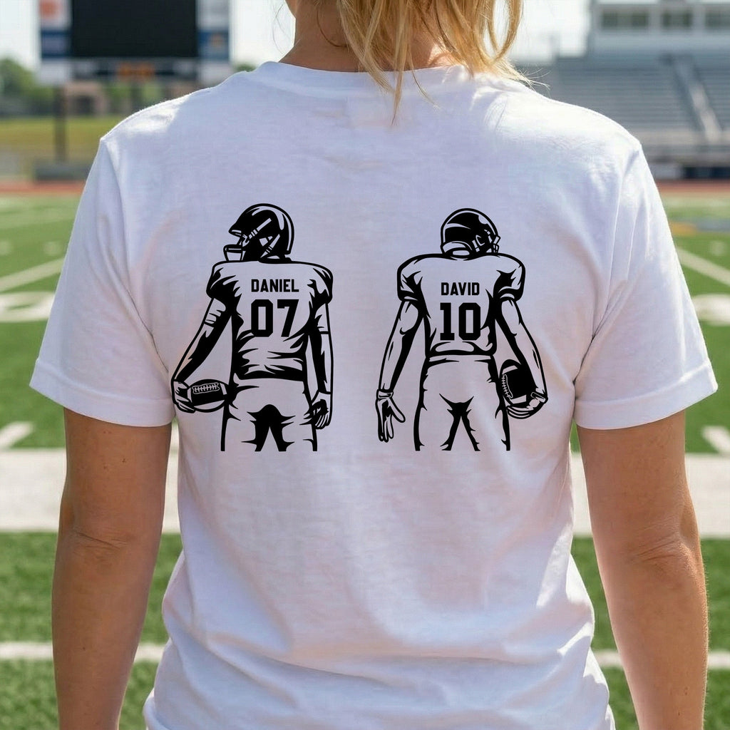 Mother's Day Gifts, Custom Football Mom, Grandma - Personalized Shirt