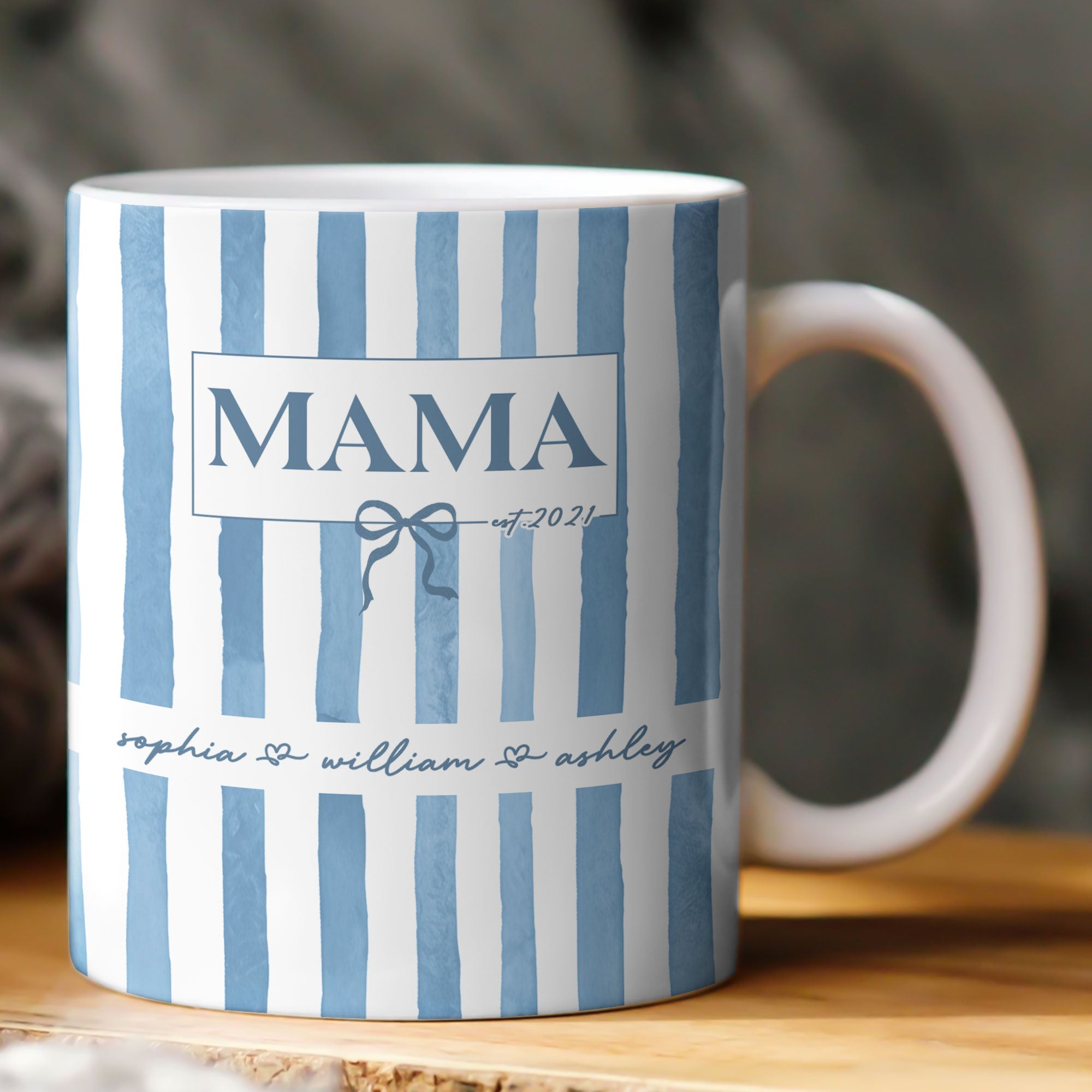 Mother's Day Gifts, Custom Kid Names - Personalized Mug