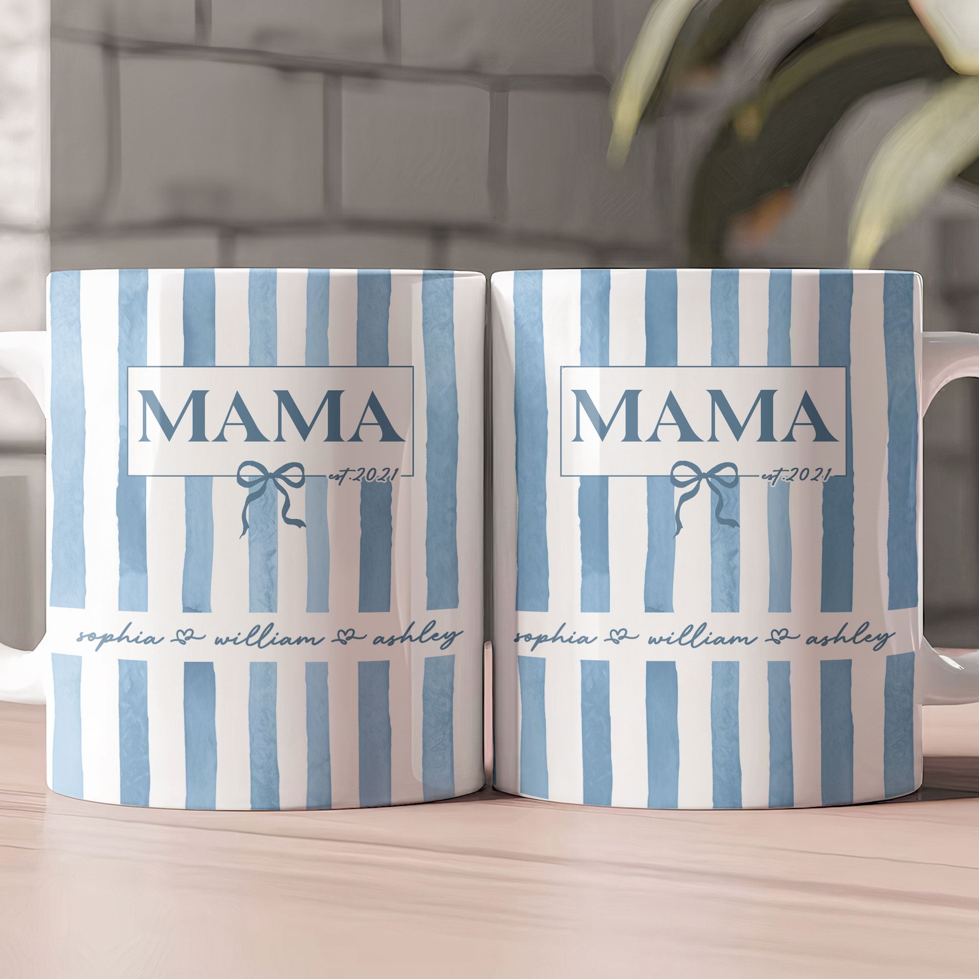 Mother's Day Gifts, Custom Kid Names - Personalized Mug