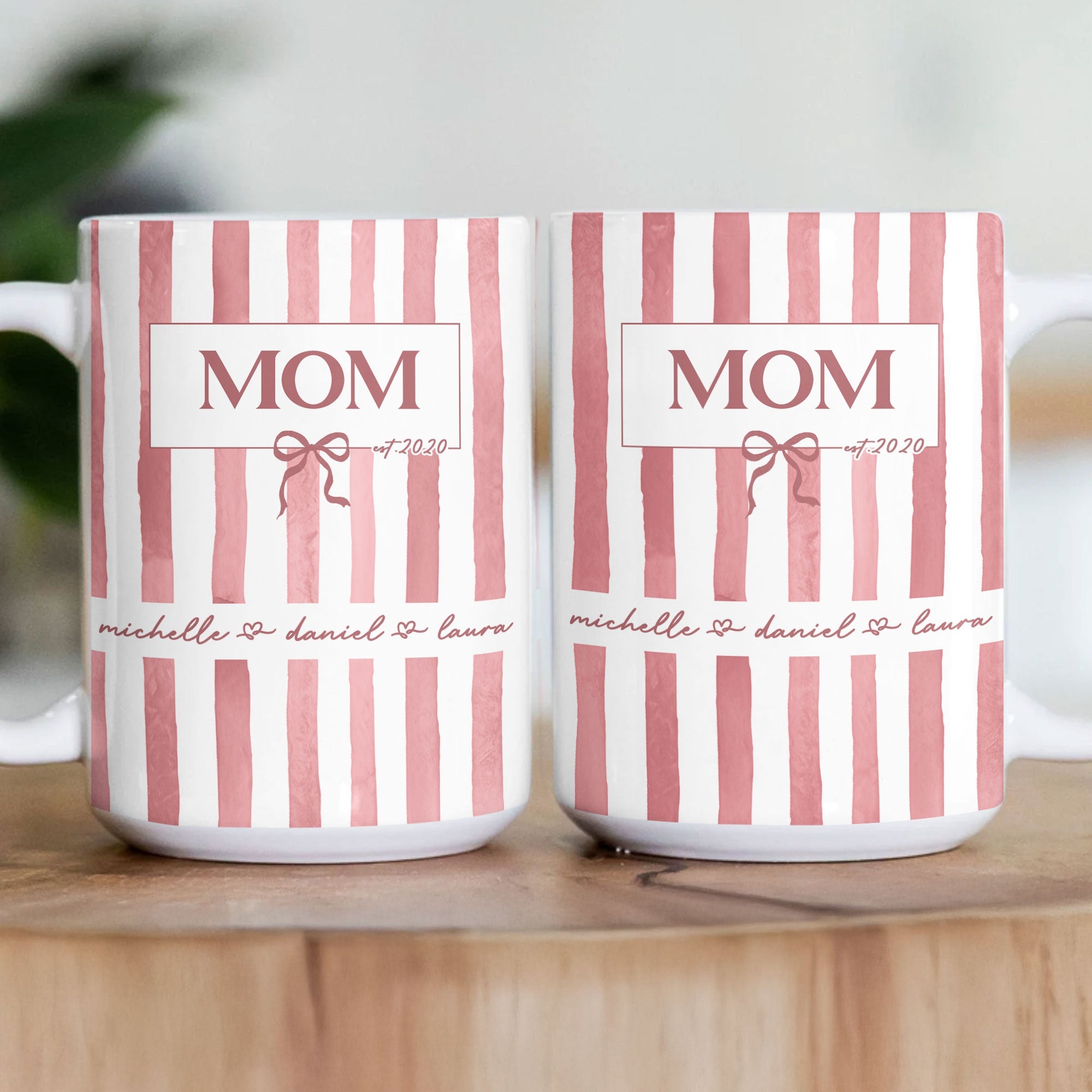 Mother's Day Gifts, Custom Kid Names - Personalized Mug
