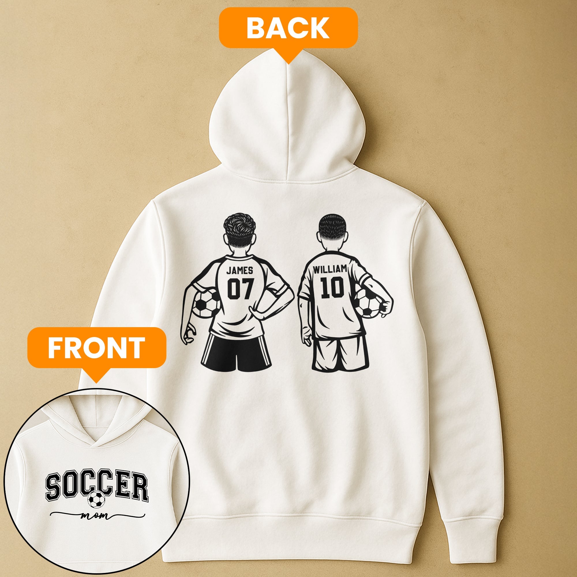 Mother's Day Gifts, Custom Soccer Mom, Grandma - Personalized Shirt