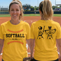 Mother's Day Gifts, Custom Softball Mom, Grandma - Personalized Shirt