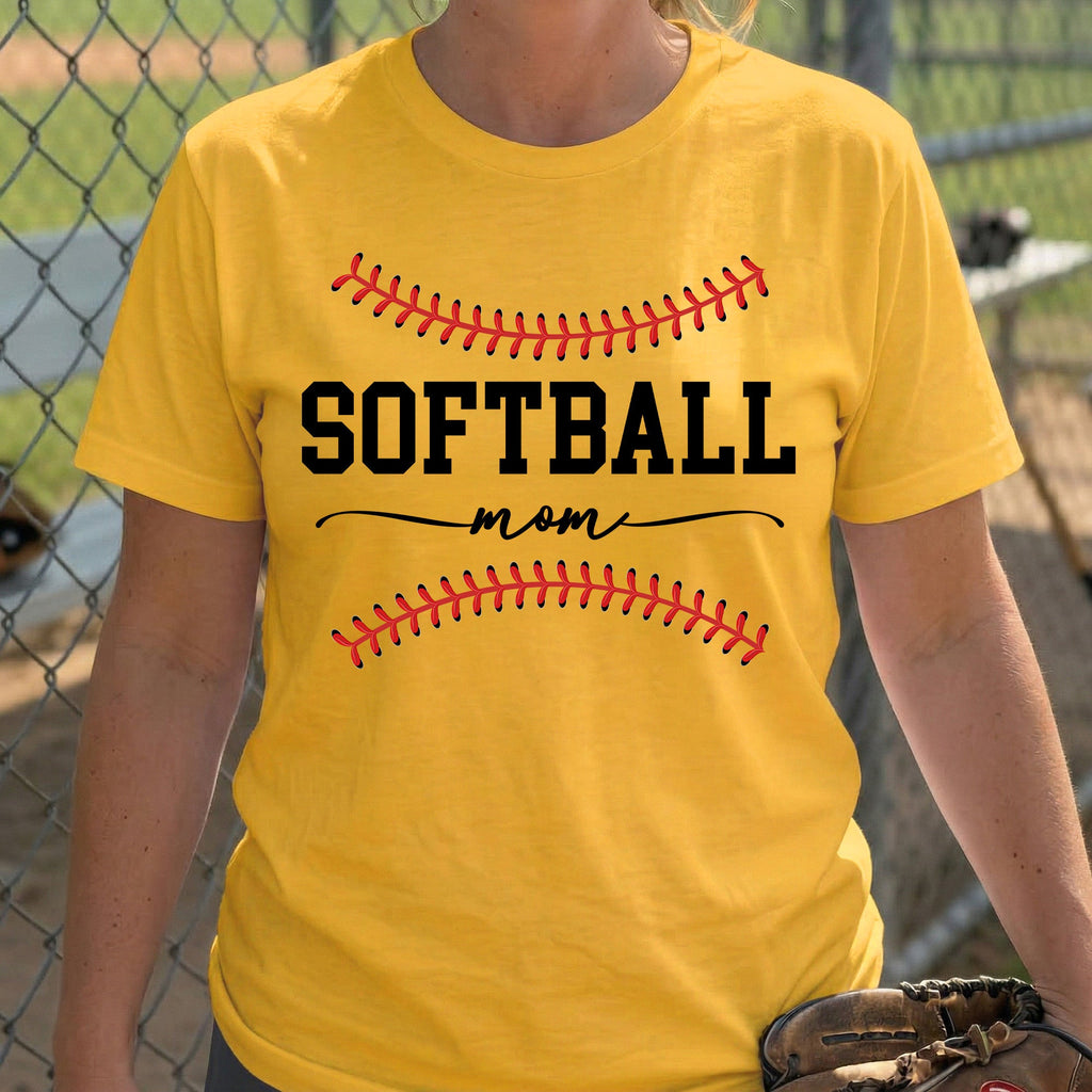 Mother's Day Gifts, Custom Softball Mom, Grandma - Personalized Shirt