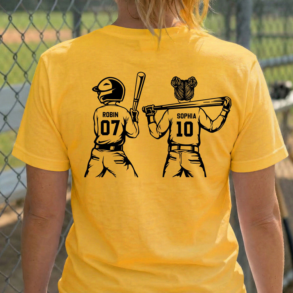 Mother's Day Gifts, Custom Softball Mom, Grandma - Personalized Shirt