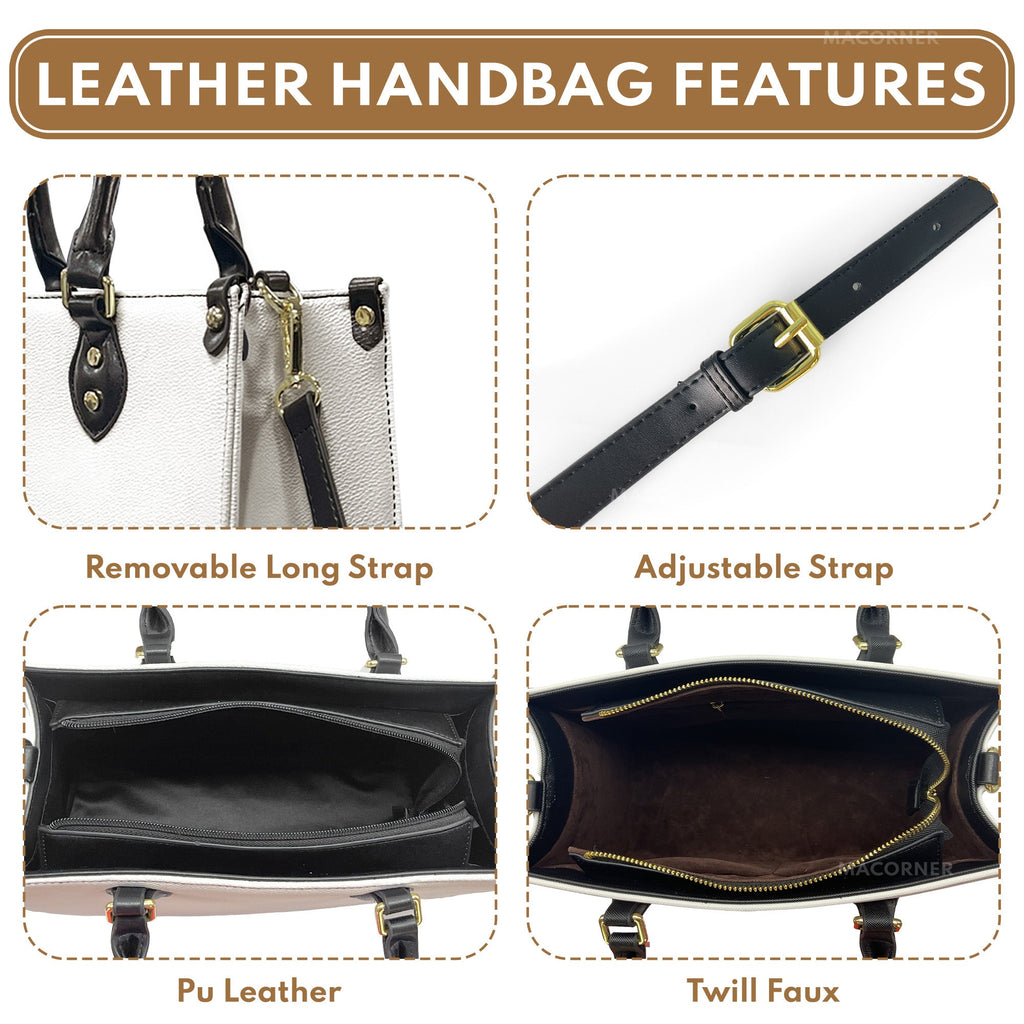 Mother's Day Gifts, Dope Black Mom, Dope Mom - Custom With Kids' Names - Personalized Leather Bag