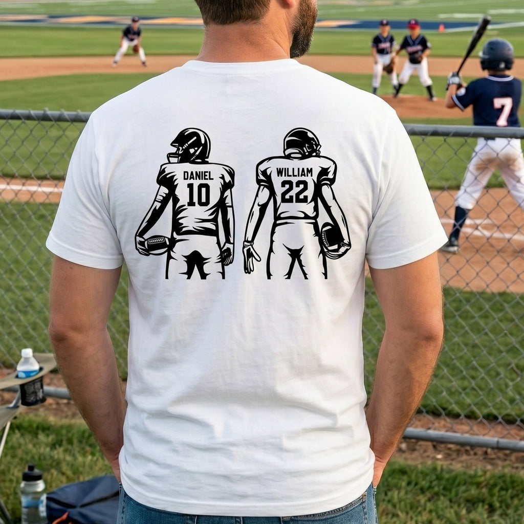 Father's Day Gifts, Football Dad, Daddy, Grandpa- Personalized Shirt