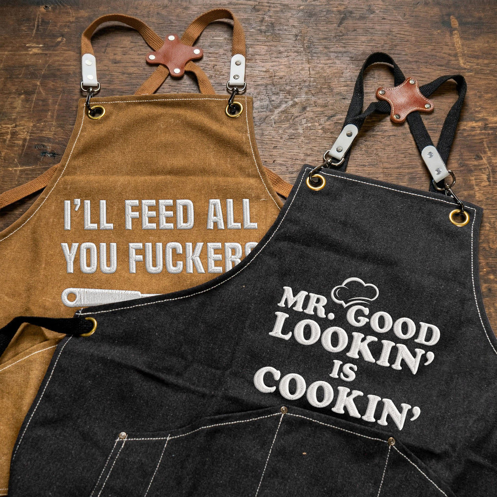 Funny Embroidered Apron For Men Dad, Anniversary, Birthday Gifts - Personalized Apron