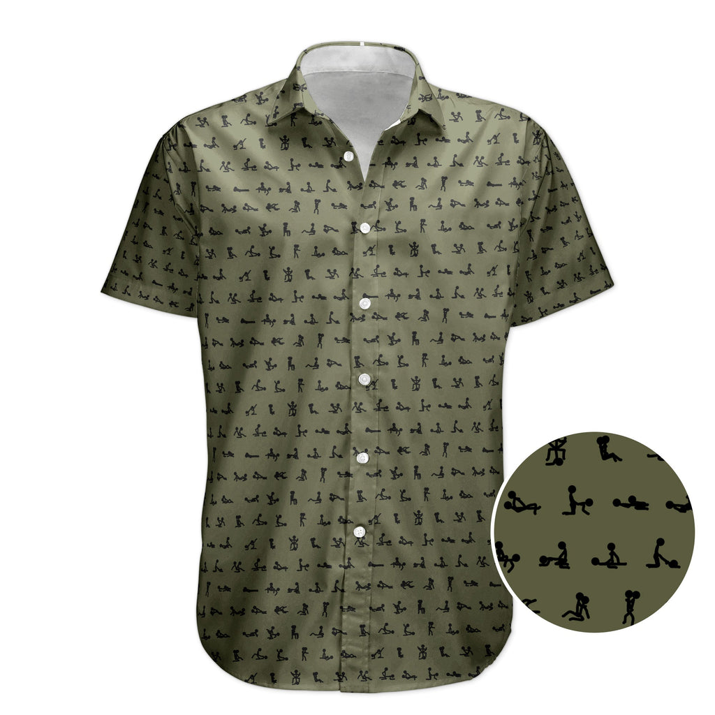 Funny Naughty Hidden Pattern For Him, Husband, Friends, Buddy - Personalized Hawaiian Shirt