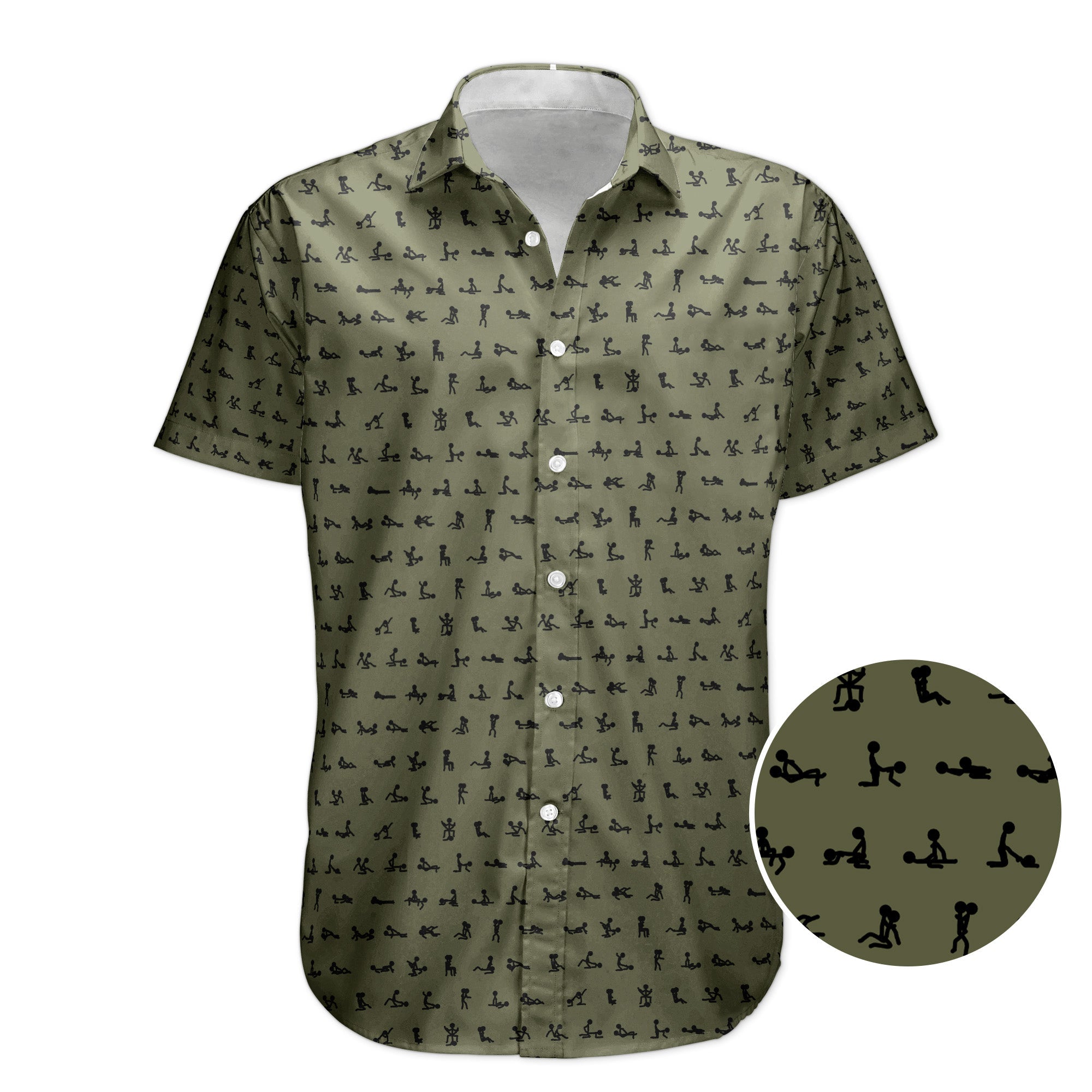 Funny Naughty Hidden Pattern For Him, Husband, Friends, Buddy - Personalized Hawaiian Shirt