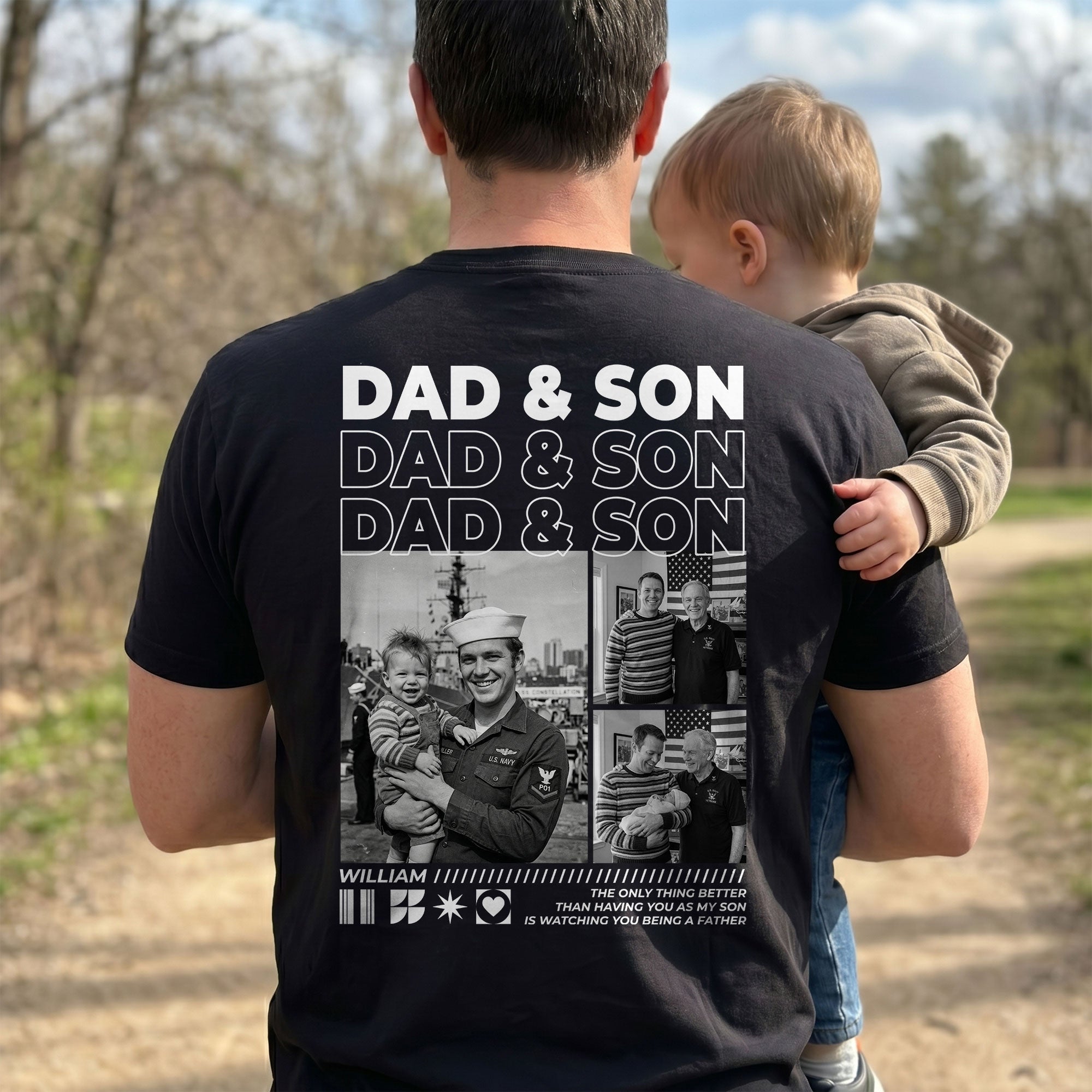 Mother's Day Gifts, Father's Day Gifts, Gift For Son, Daughter, Gift For New Dad New Mom Custom Photo - Personalized Shirt