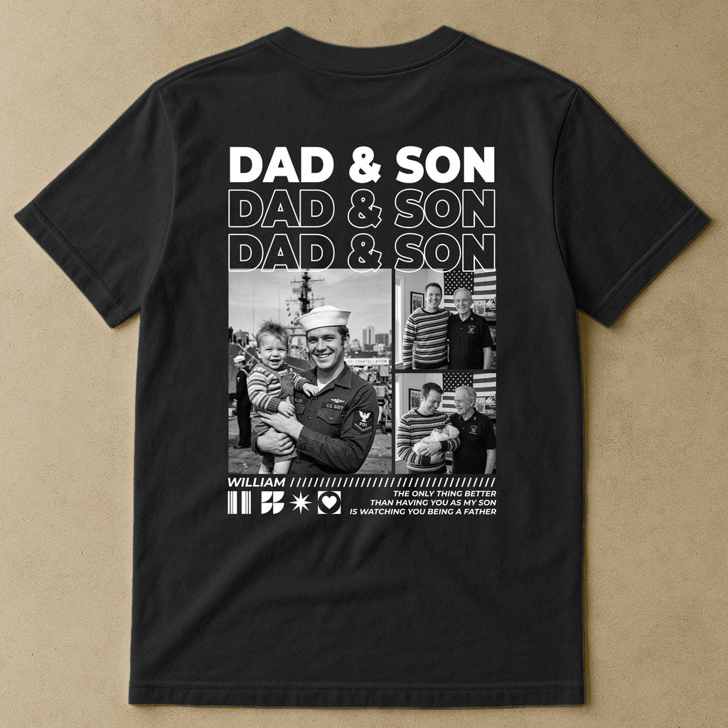 Mother's Day Gifts, Father's Day Gifts, Gift For Son, Daughter, Gift For New Dad New Mom Custom Photo - Personalized Shirt