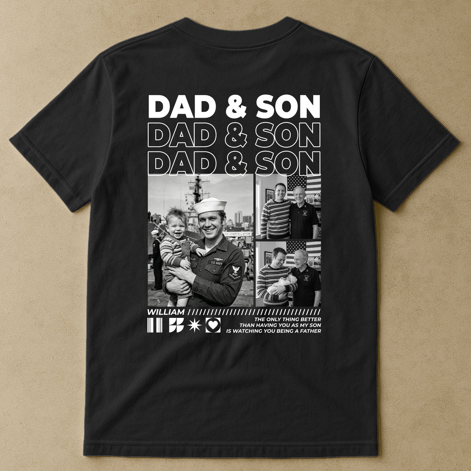 Mother's Day Gifts, Father's Day Gifts, Gift For Son, Daughter, Gift For New Dad New Mom Custom Photo - Personalized Shirt