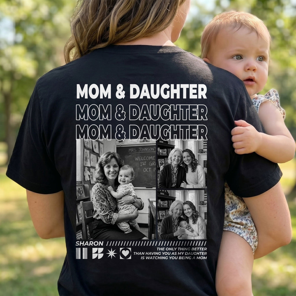 Mother's Day Gifts, Father's Day Gifts, Gift For Son, Daughter, Gift For New Dad New Mom Custom Photo - Personalized Shirt