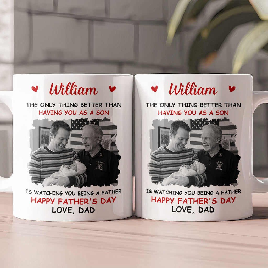 Mother's Day Gifts, Father's Day Gifts, Gift For Son, Daughter, Gift For New Dad, New Mom - Personalized Mug