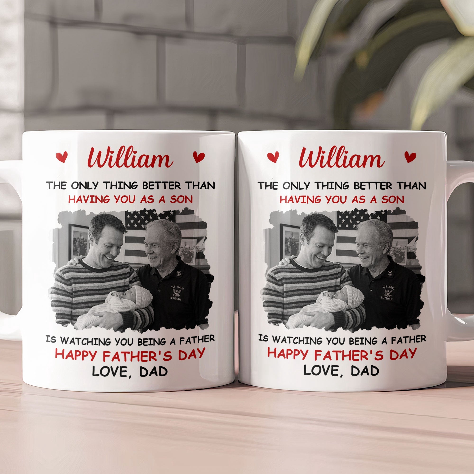 Mother's Day Gifts, Father's Day Gifts, Gift For Son, Daughter, Gift For New Dad, New Mom - Personalized Mug