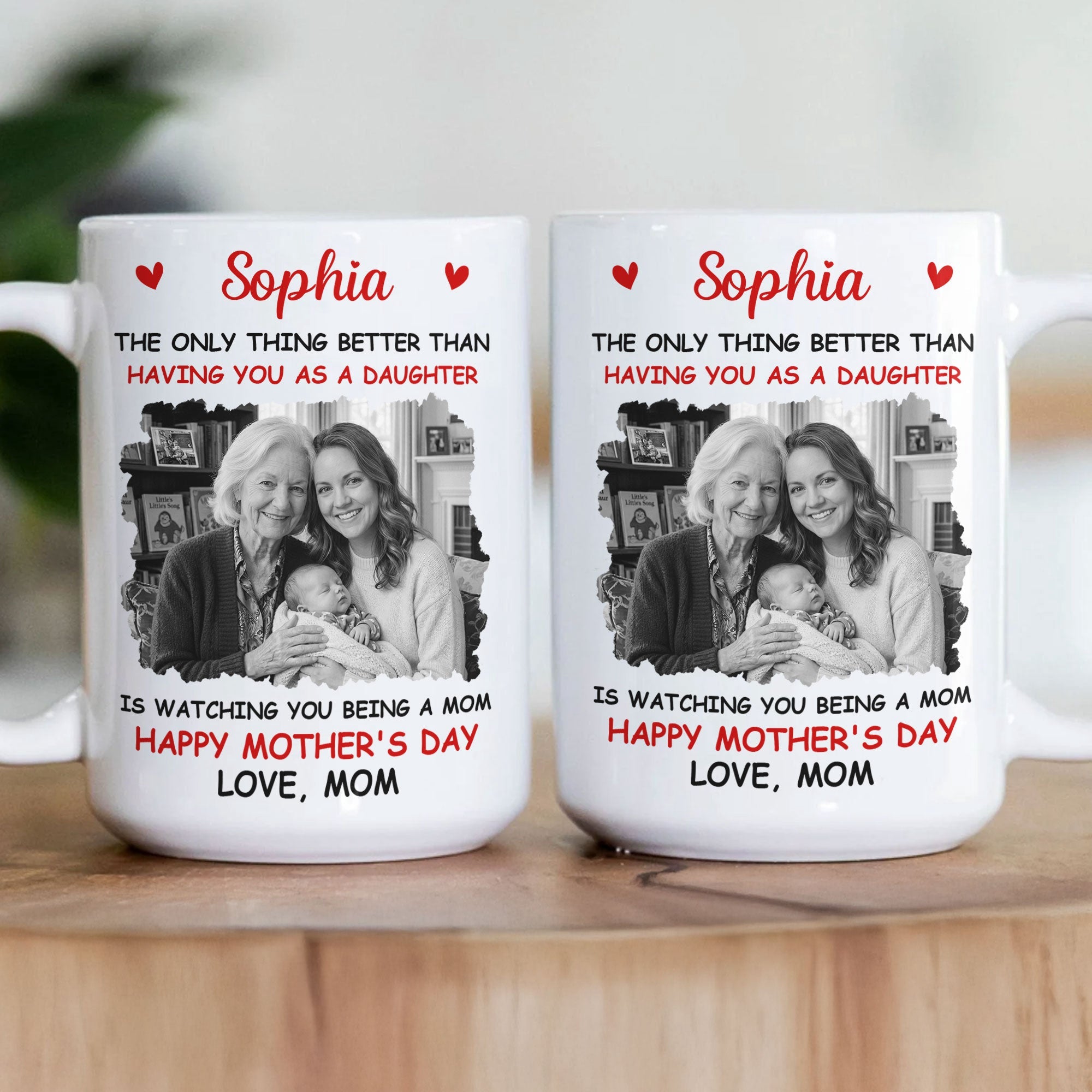 Mother's Day Gifts, Father's Day Gifts, Gift For Son, Daughter, Gift For New Dad, New Mom - Personalized Mug