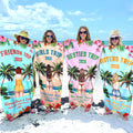 Girls Trip Hot Summer - Personalized Beach Towel