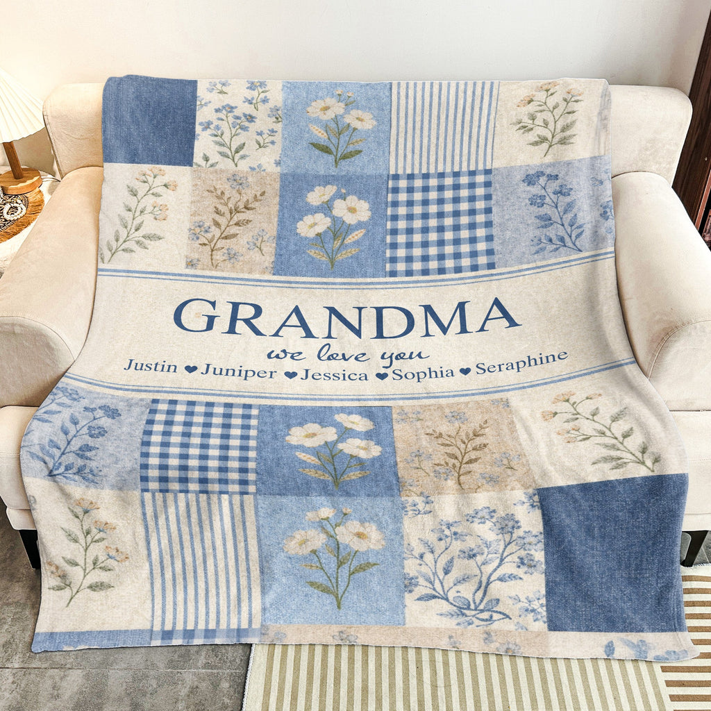 Mother's Day Gifts, Grandma We Love You New Version Gift For Grandma - Personalized Blanket