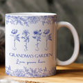 Mother's Day Gifts, Grandma's Garden Love Grows Here Gift For Grandma - Personalized Mug