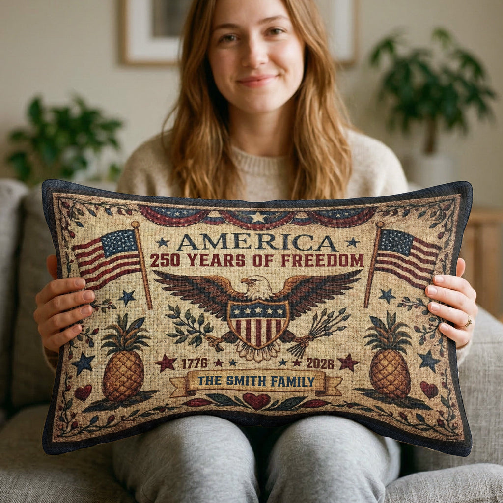 Happy 250Th Usa Birthday Semiquincentennial - Personalized Pillow Cover