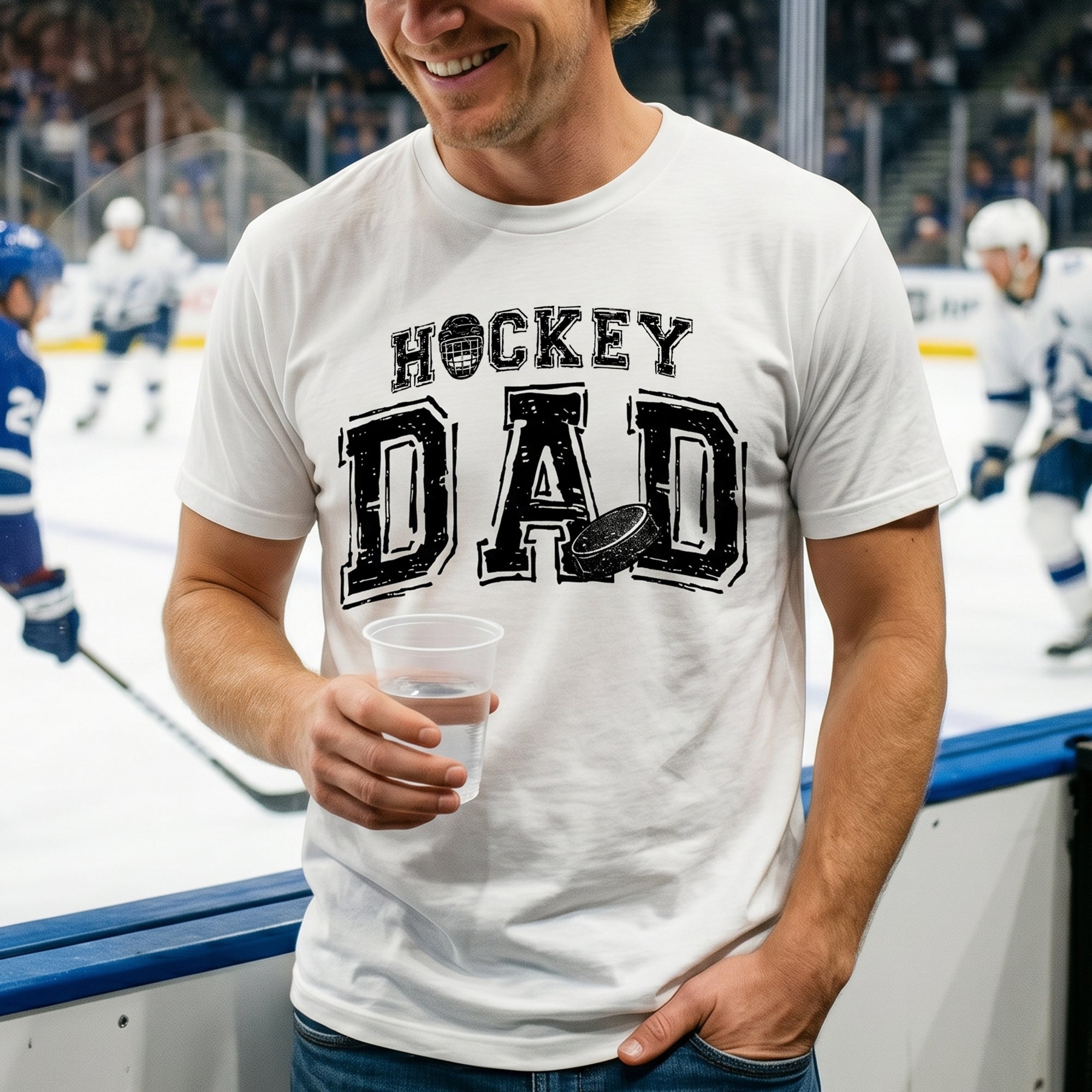 Father's Day Gifts, Hockey Dad, Daddy, Grandpa - Personalized Shirt
