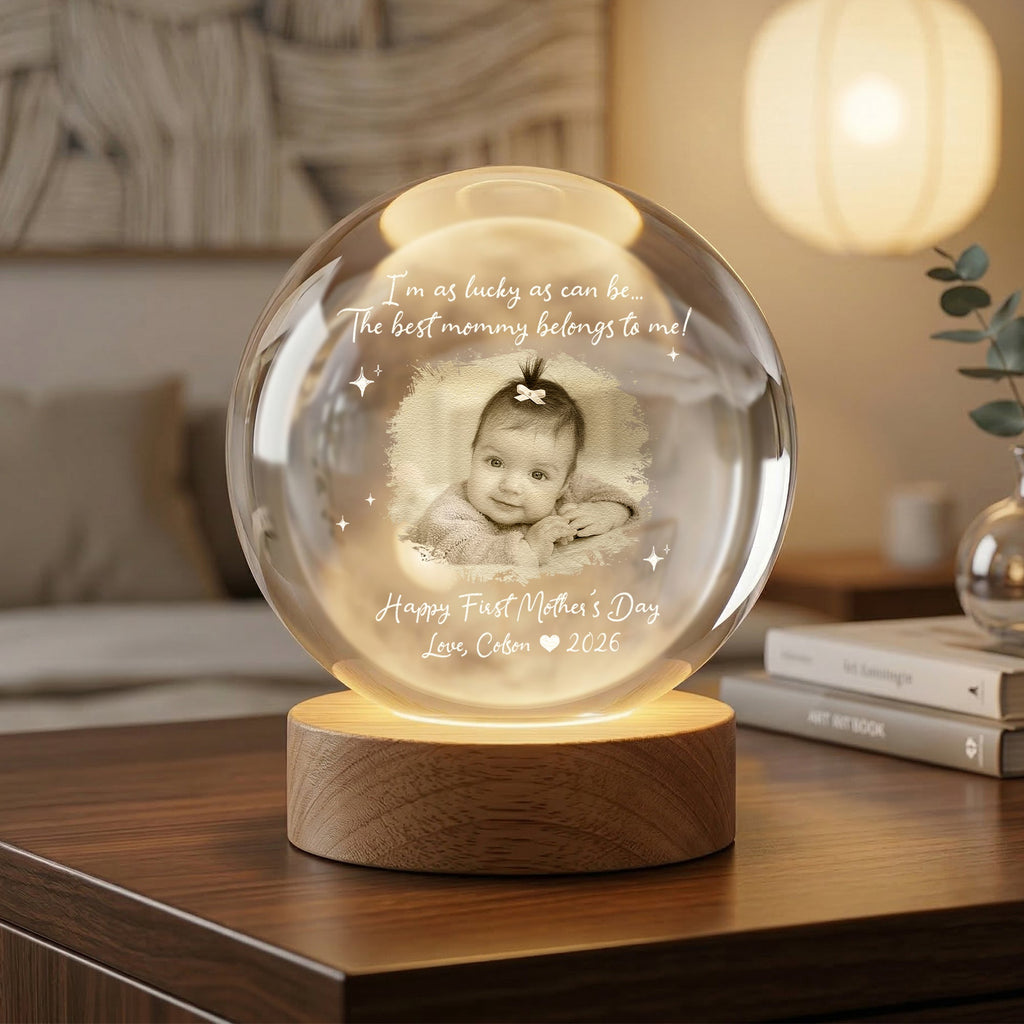 Mother's Day Gifts, I’m As Lucky As Can Be…The Best Mommy Belongs To Me! - Personalized Night Light