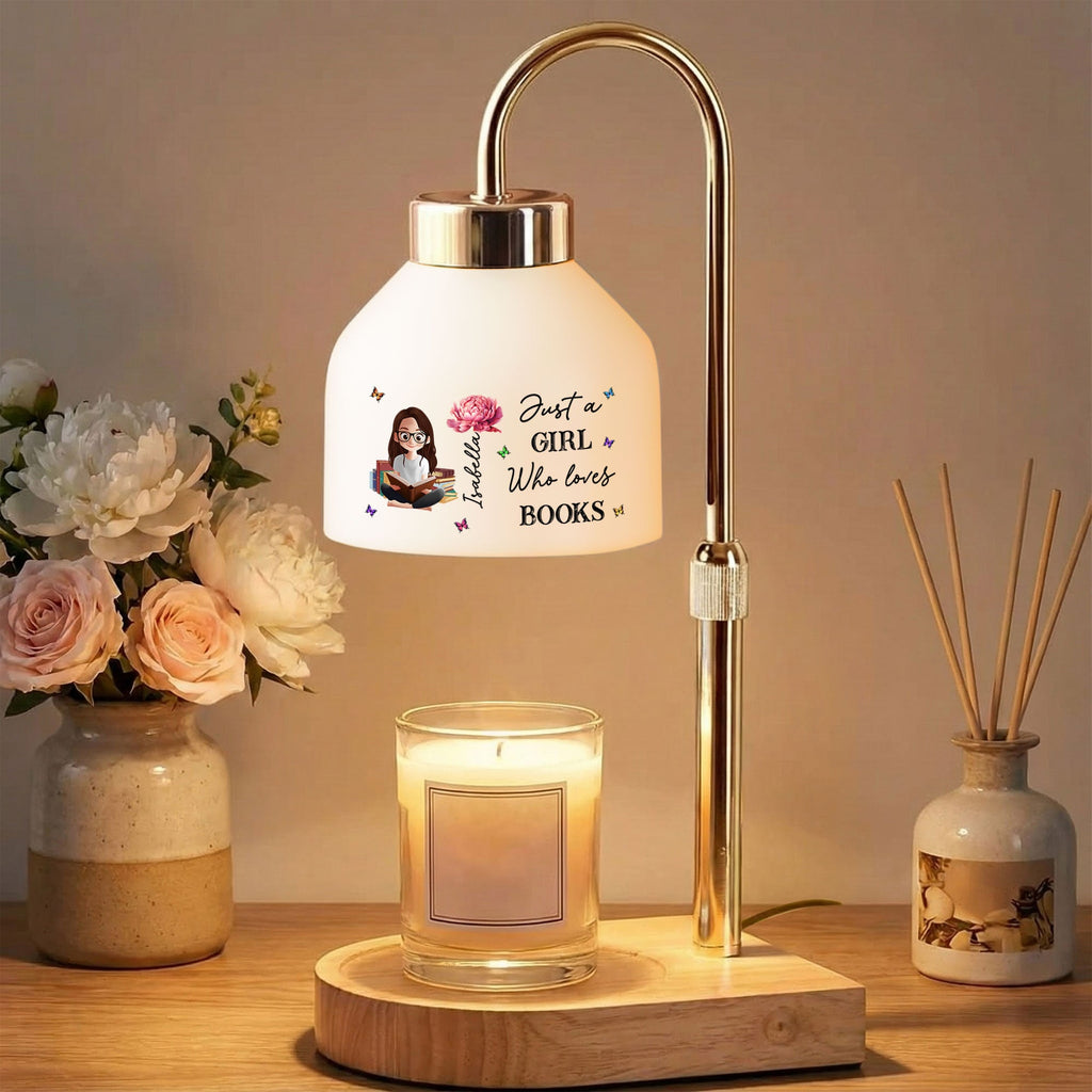 Just A Girl Who Loves Books - Personalized Candle Warmer