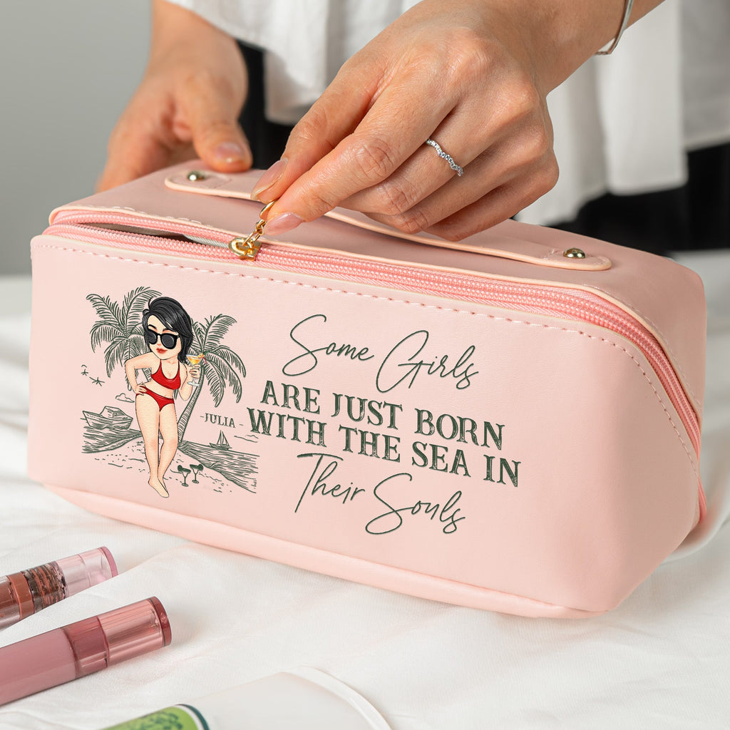 Just A Girl Who Loves Traveling - Personalized Makeup Bag