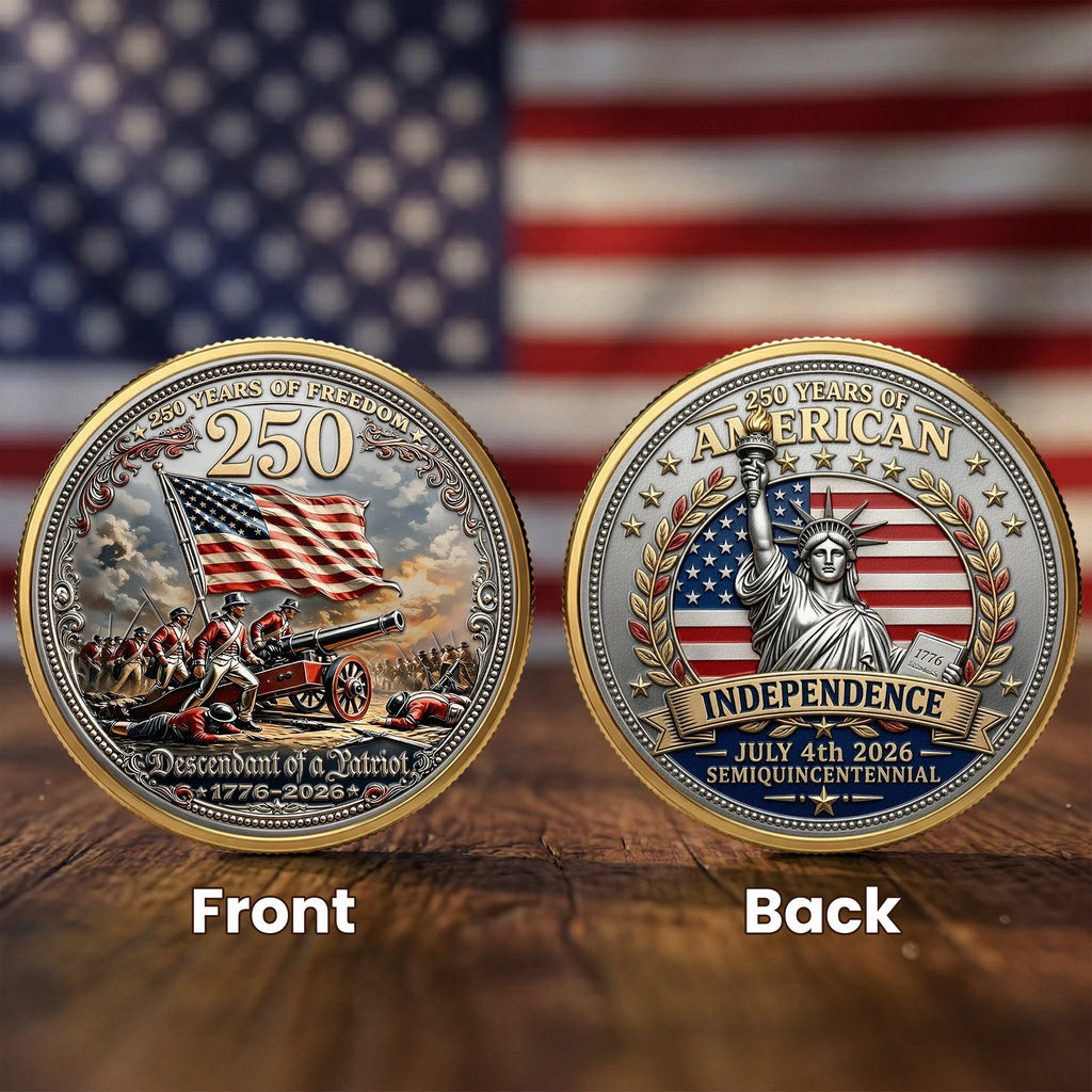 Descendant Of A Patriot - Coin