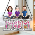 Mother's Day Gifts, Mom We Love You - Personalized Window Hanging Suncatcher