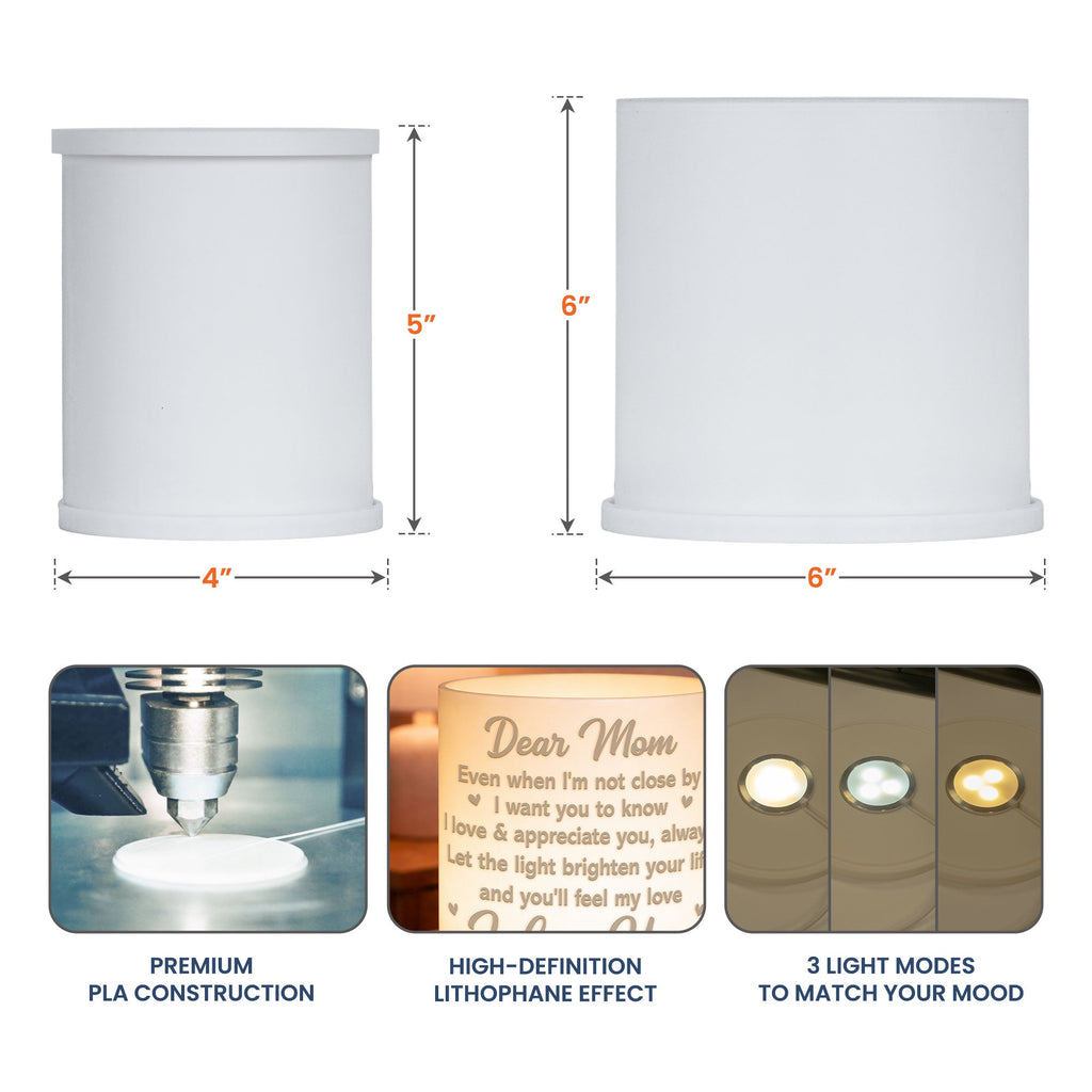 Mother's Day Gifts, Mom, Let The Light Brighten Your Life - Personalized Night Light
