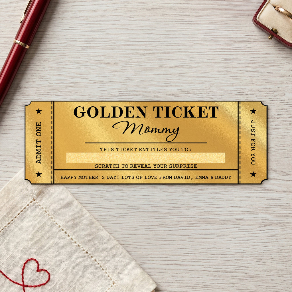 Mother's Day Gifts, Mother's Day Gift For Mom, Grandma - Personalized Scratch-Off Card