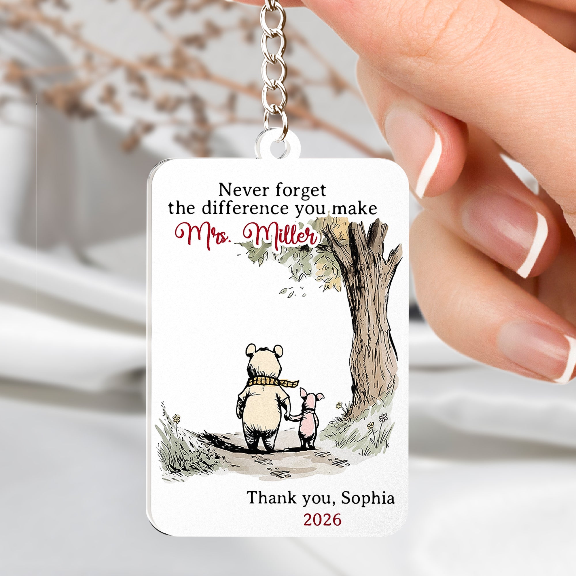 Never Forget The Difference You Make Thank You Teacher Gift - Personalized Bundle